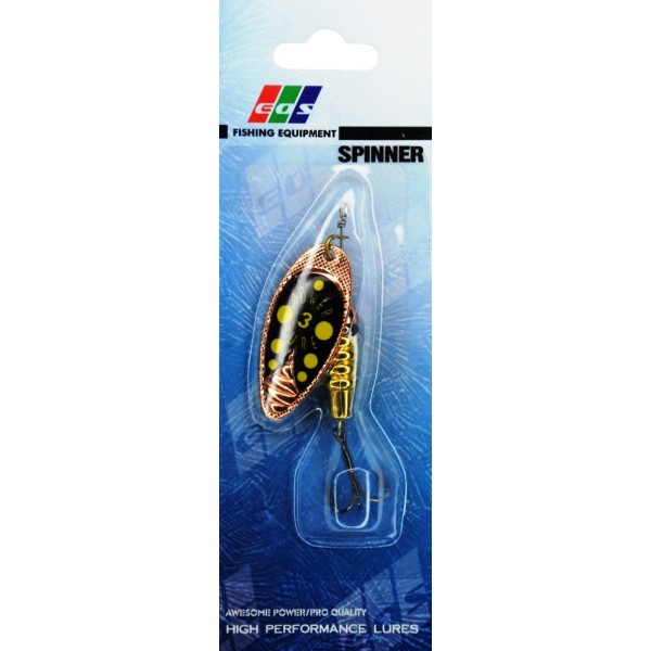 Блешня на хижака, обертова, EOS S0029B, вага 10г, колір GS323002